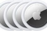 Apple AirTag 4 Pack - Bluetooth tracker device to find keys, wallet, luggage and backpack